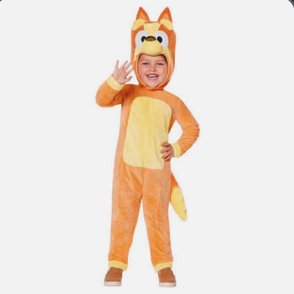 NWT Bluey BINGO Costume deluxe version SPIRIT Halloween Dress Up Pretend play